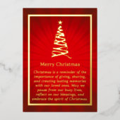 Carte à huile de sapin de Noël stylisée (Recto)