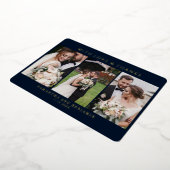 Carte à huile d'or de Mariage de photo moderne (Rotation)