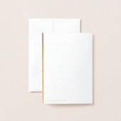 Carte à huile d'or pour tapis orientaux (Derrière avec enveloppe)