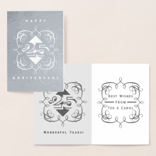 Carte à huile du 25e anniversaire