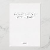 Carte à huile Halloween moderne (Verso)