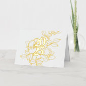 Carte à huile pliée 2025 Floral Design (Recto)