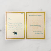 Carte à huile pliée du 20e anniversaire (Couchage intérieur)