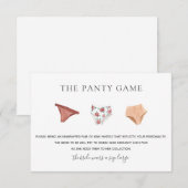 Carte à insérer pour le jeu de culotte (Devant / Derrière)