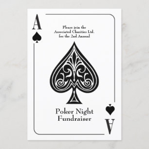 Carte à jouer As de Pique, Poker, Soirée Casino