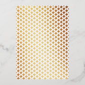Carte à jouer de mariage à feuille d'or véritable (Verso)