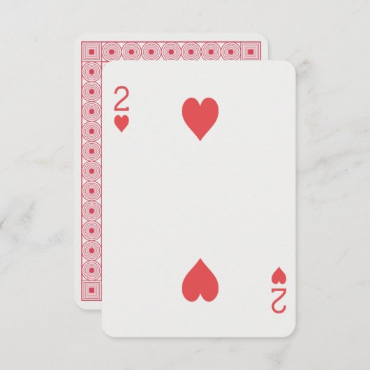 Carte à jouer dorée Las Vegas Carte de mariage (Devant / Derrière)