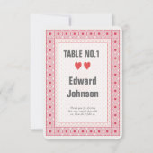 Carte à jouer en or Las Vegas Carte de mariage (Dos)