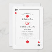 Carte à jouer moderne 30e anniversaire (Devant)
