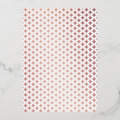 Carte à jouer Monogram Mariage Véritable Rose Or F (Verso)