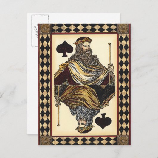 Carte à jouer Roi de Pique par Vision Studio (Devant / Derrière)