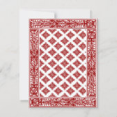 Carte à jouer Roi/Reine Enregistrer la date (Dos)