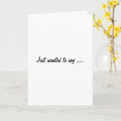 Carte A juste voulu dire… (Fleur jaune)