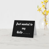 Carte A juste voulu dire bonjour…. (Fleur jaune)