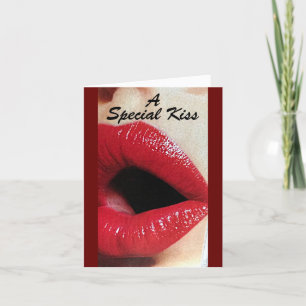 CARTE A **KISS SPÉCIAL** POUR MA VALENTINE FAVORITE