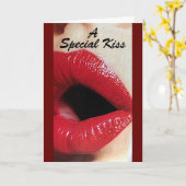 CARTE A **KISS SPÉCIAL** POUR VOTRE ANNIVERSAIRE (Fleur jaune)