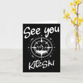 Carte À Kitzski Tyrol Comp Ski Autriche Vacances (Fleur jaune)