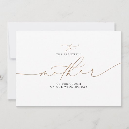 Carte À La Belle Mère De La Groom Mariage (Devant)