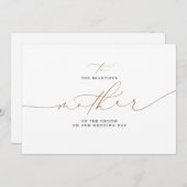 Carte À La Belle Mère De La Groom Mariage (Devant / Derrière)