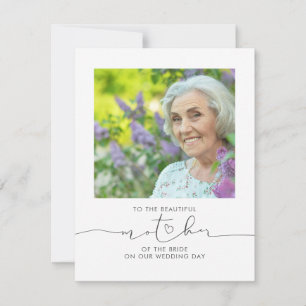 Carte À La Belle Mère De La Mariée Mariage Photo