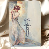 Carte à la carte Soft Pastel Art Nouveau Mariage