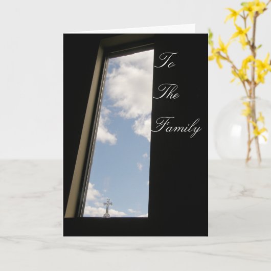 Carte À la famille (Fleur jaune)