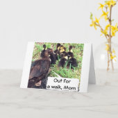 CARTE À LA FAMILLE DES CANARDS DE MOM DIT ENSEMBLE-JOYEU (Fleur jaune)