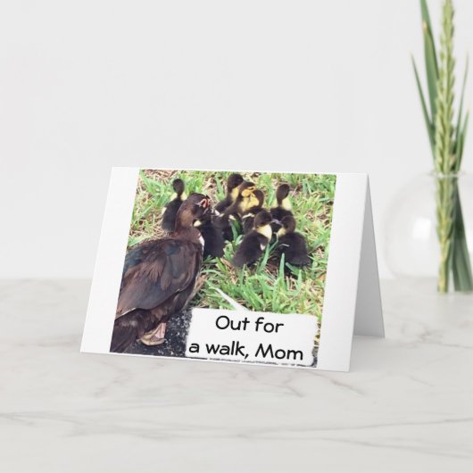 CARTE À LA FAMILLE DES CANARDS DE MOM DIT ENSEMBLE-JOYEU (Devant)