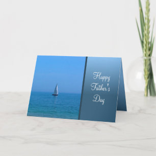 Carte À la Fête des pères à voile