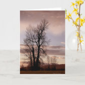 Carte À la fin de la journée (Fleur jaune)