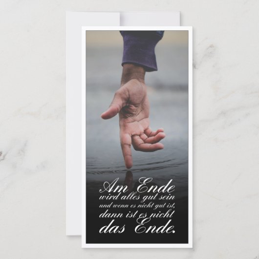 Carte À la fin, tout ira bien (Devant)