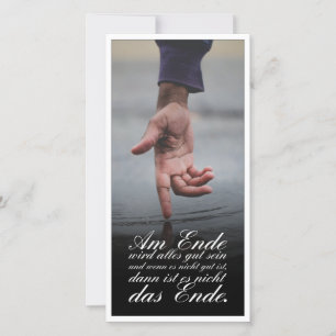 Carte À la fin, tout ira bien