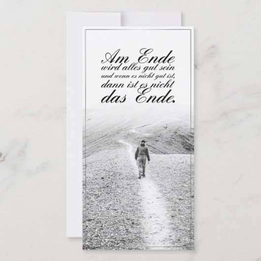 Carte À la fin, tout ira bien (Devant)