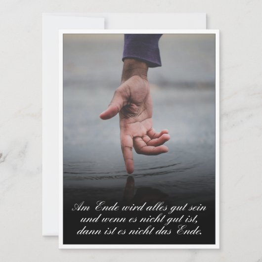 Carte À la fin, tout ira bien (Devant)