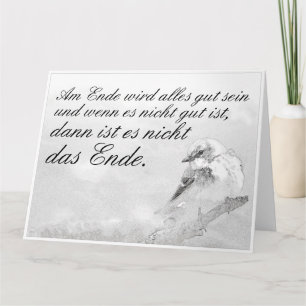 Carte À la fin, tout ira bien