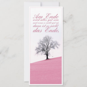 Carte À la fin, tout ira bien
