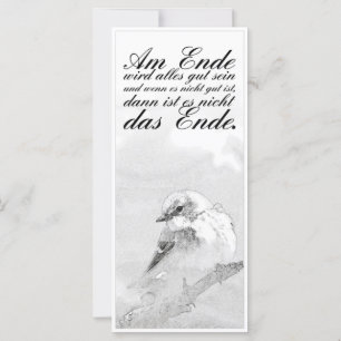Carte À la fin, tout ira bien