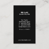 Carte à la maison de luxe 3 d'entreprise (Dos)