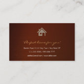 Carte à la maison d'entreprise immobilière de (Dos)