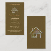 Carte à la maison d'entreprise immobilière de (Devant / Derrière)