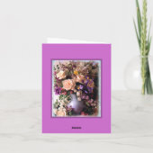 Carte À la maman sur elle, anniversaire (Dos)