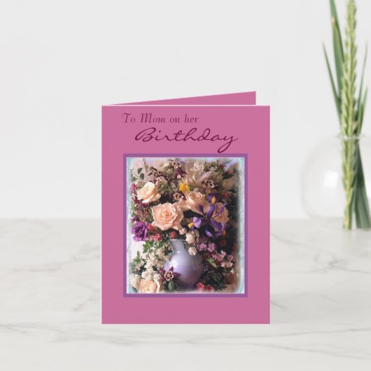 Carte À la maman sur elle, anniversaire (Devant)