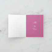 Carte À la maman sur elle, anniversaire (Intérieur)