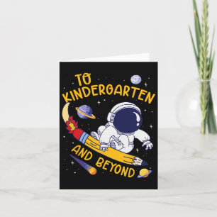 Carte À La Maternelle Et Au-Delà De L'Astronaut Retour À