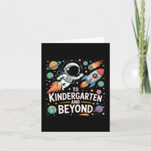 Carte À La Maternelle Et Au-Delà De L'Astronaut Retour À