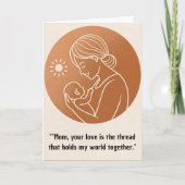 Carte À la meilleure mère de tous les temps—merci pour t (Devant)