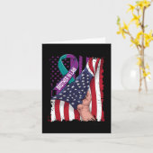 Carte À la mémoire de mon beau-frère Suicide Awareness U (Fleur jaune)