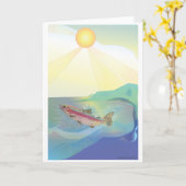 Carte À la mer le monde (Fleur jaune)