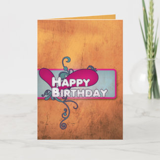 Carte à la mode de joyeux anniversaire