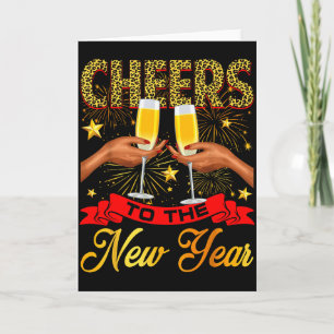 Carte À la nouvelle année Bonne année Champagne Bl